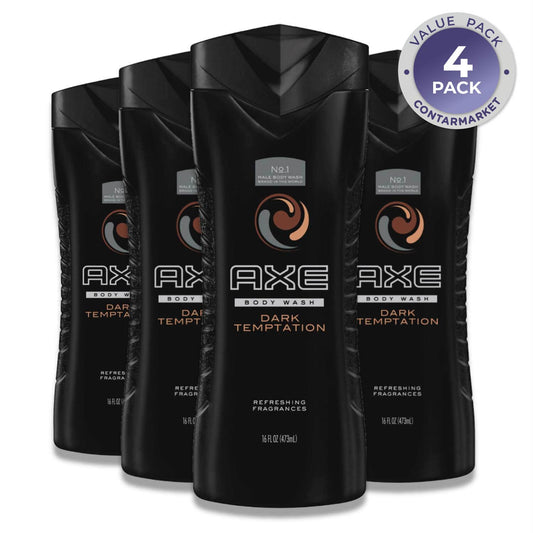 Axe - Dark Temptation Men's Body Wash, Liquid - 16 Oz - 4 Pack