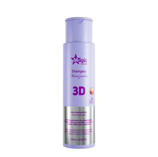 Tinting Shampoo Anti Yellow 3D Blond Daily Hair Treatment 500ml - Magic Color