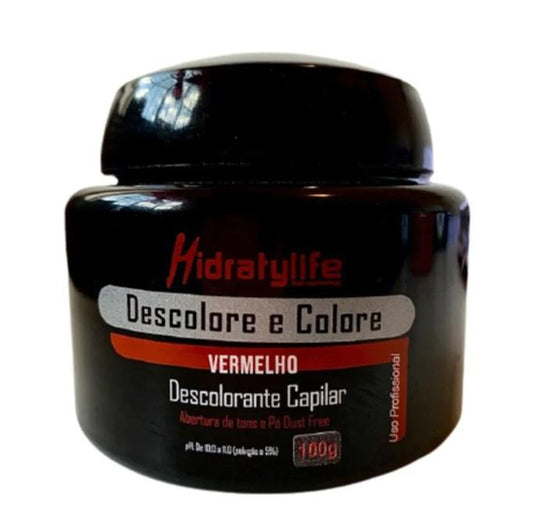 Dust Free Red Tinting Discoloration 2 in 1 Color Opening Powder 100g - Mairibel