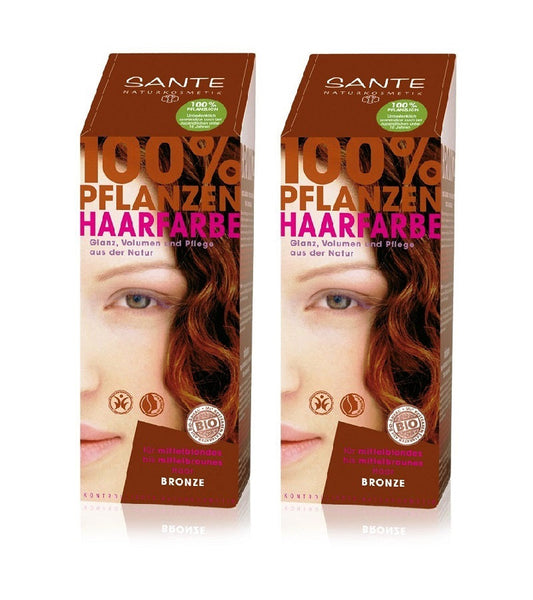 2xPack Sante Plants Powder Hair Color -  Seven Shades - 200 g
