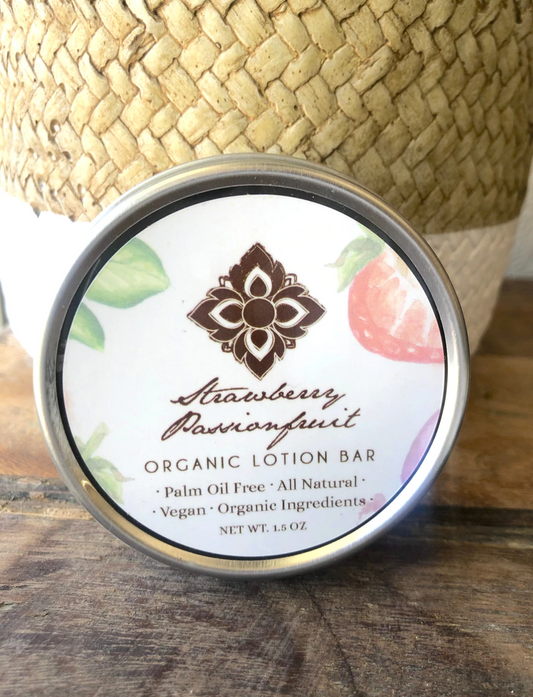 Strawberry Passionfruit Organic Lotion Bar