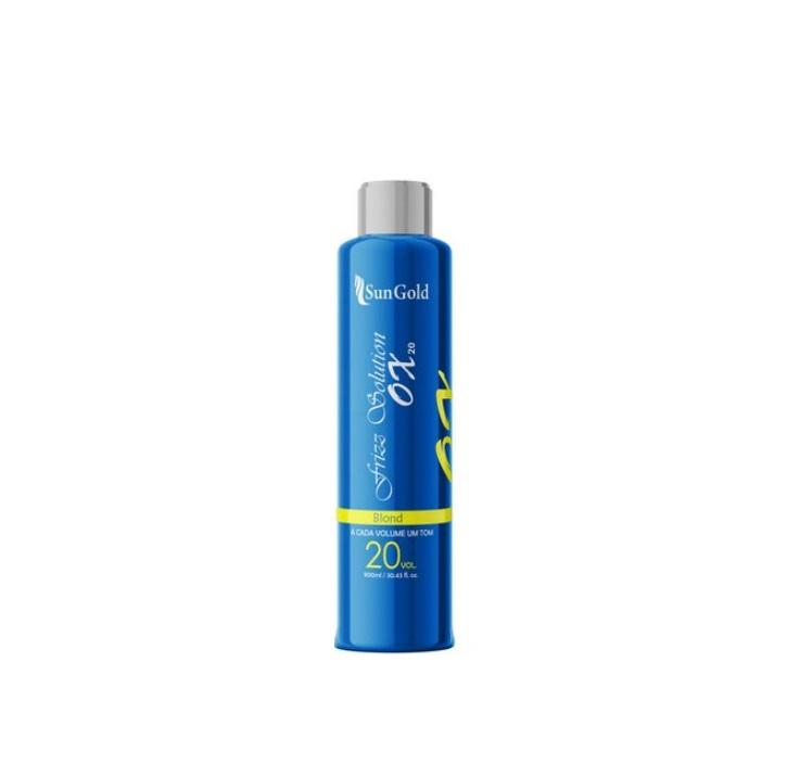 Frizz Solution Blond Bleaching Hydrogen Peroxide OX 20 Volumes 1L - Sun Gold