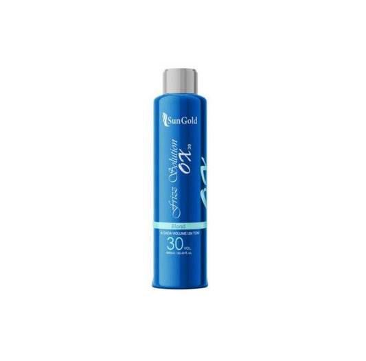 Frizz Solution Blond Bleaching Hydrogen Peroxide OX 30 Volumes 1L - Sun Gold