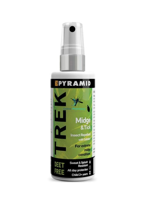 Trek Midge And Tick Deet Free Pump- Protect Against Mosquito & Insects Bites
