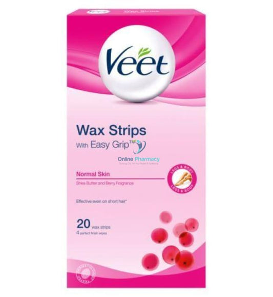 Veet Normal Hair Removal Wax Leg Strips - 20 Pack