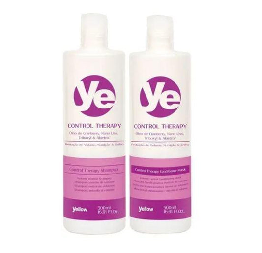 Control Therapy Volume Reduction Nutrition Brightness Treatment 2x500ml - Yellow